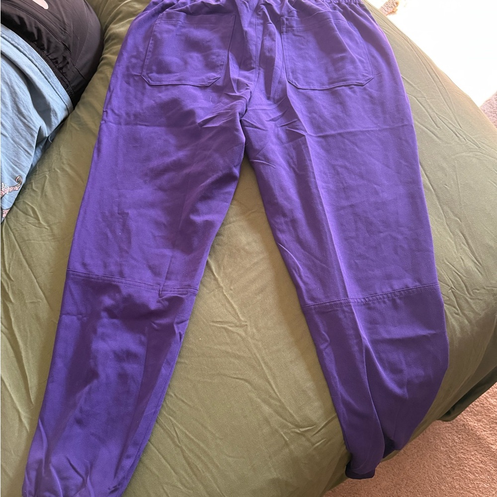 Koi purple jogger scrub pants